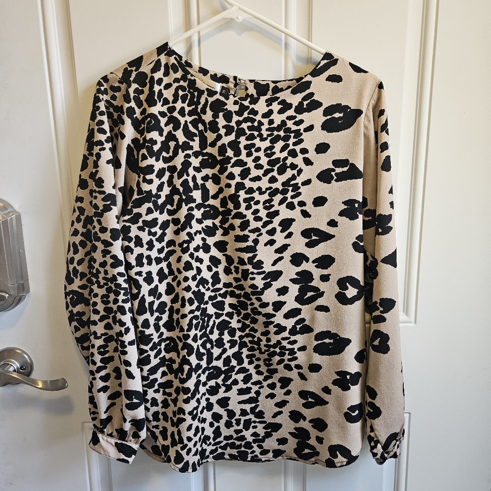 Animal print blouse